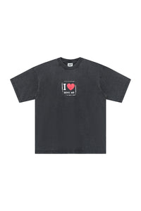 "BEING ME WASHED BLACK" T-SHIRT
