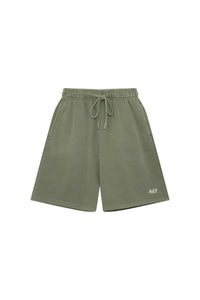 "LOGO EMBROIDERY WASHED OLIVE" SHORTS
