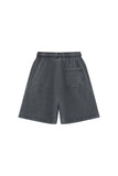 "LOGO EMBROIDERY WASHED BLACK" SHORTS