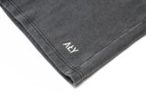 "LOGO EMBROIDERY WASHED BLACK" SHORTS