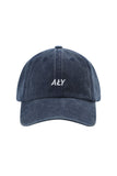 "ALY LOGO BLUE" WASHED CAP