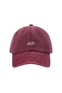 "ALY LOGO RED" WASHED CAP