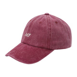 "ALY LOGO RED" WASHED CAP