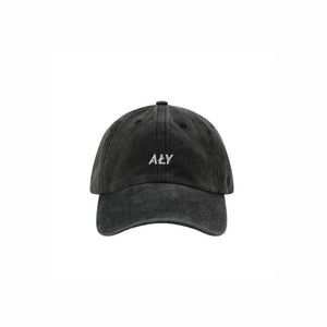 "ALY LOGO BLACK" WASHED CAP