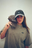 "TWO TONE LOGO WASHED BLACK" CAP