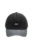"TWO TONE LOGO WASHED BLACK" CAP
