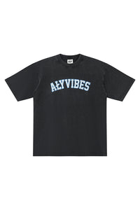 "ALY VIBES WASHED BLACK" T-SHIRT