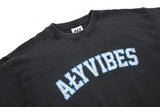 "ALY VIBES WASHED BLACK" T-SHIRT