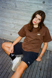 "ALY LOGO BROWN" T-SHIRT