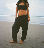 "LOGO EMBROIDERED BLACK WASHED" SWEATPANTS