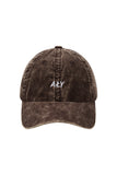 "ALY LOGO BROWN" VELVET CAP