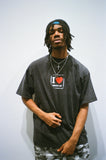 "REPPIN' ALY WASHED BLACK" T-SHIRT