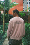 "ALLERGIC TO NEGATIVITY PINK WASHED" CREWNECK