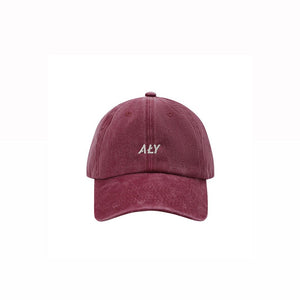 "ALY LOGO RED" WASHED CAP