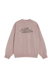 "ALLERGIC TO NEGATIVITY PINK WASHED" CREWNECK