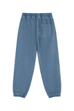 "LOGO EMBROIDERED BLUE WASHED" SWEATPANTS
