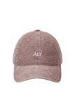 "ALY LOGO PINK" VELVET CAP
