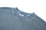 "GOOD VIBES AHEAD BLUE WASHED" CREWNECK