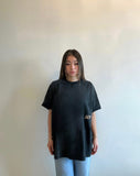 "FADED BLACK EMBROIDERY LOGO" T-SHIRT